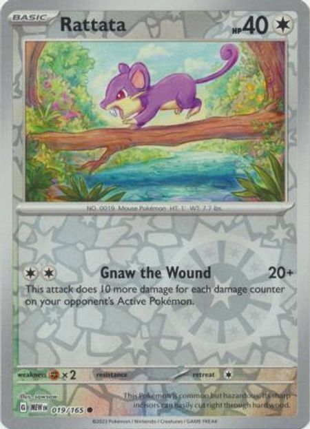 Rattata (MEW 019) Reverse Holo