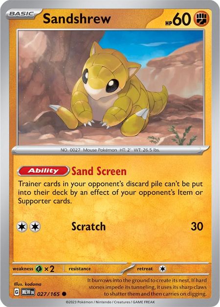 Sandshrew (MEW 027)