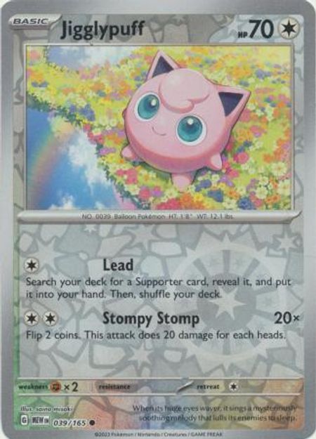 Jigglypuff (MEW 039) Reverse Holo