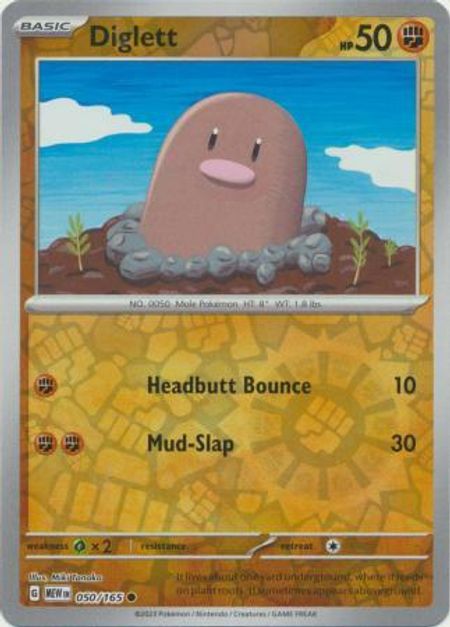 Diglett (MEW 050) Reverse Holo