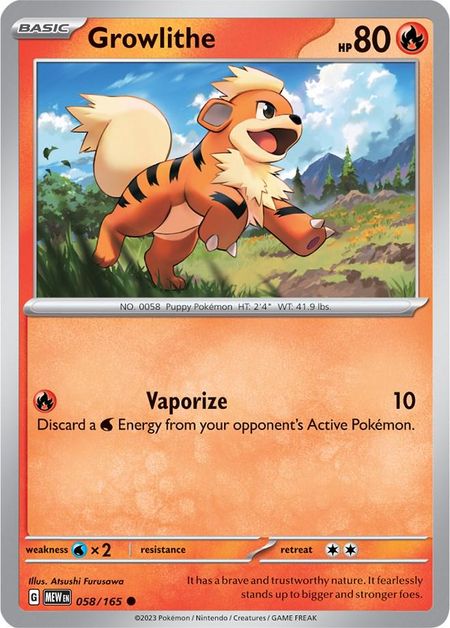 Growlithe (MEW 058)