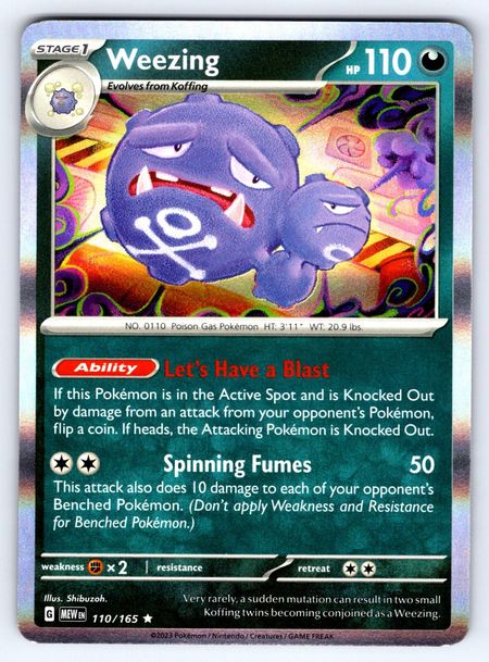Weezing (MEW 110) HOLO