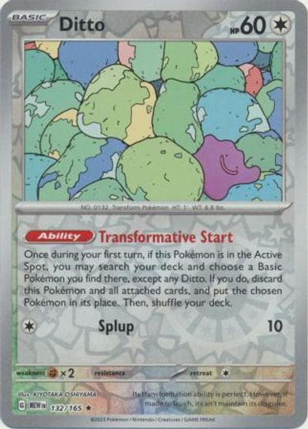 Ditto (MEW 132) Reverse Holo