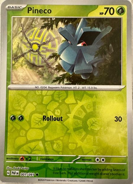 Pineco (PAF 001) Reverse Holo