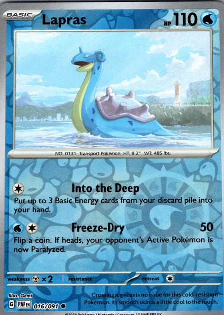 Lapras (PAF 016) Reverse Holo