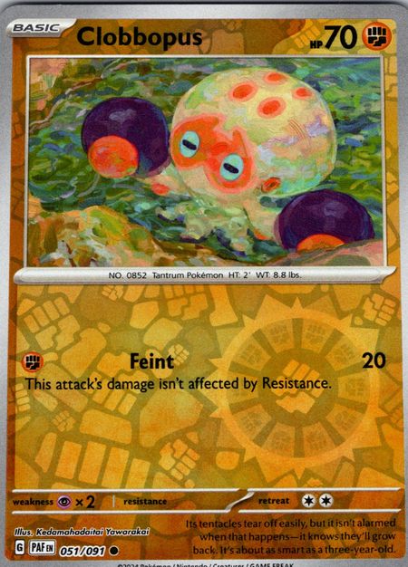 Clobbopus (PAF 051) Reverse Holo