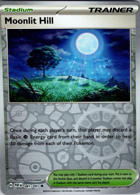 Moonlit Hill (PAF 081) Reverse Holo